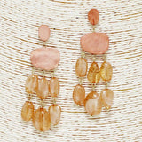 Geometric Celluloid Acetate Drop Earring