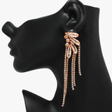 89048, CRYSTAL RHINESTONE DROP EARRING