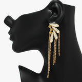 89048, CRYSTAL RHINESTONE DROP EARRING