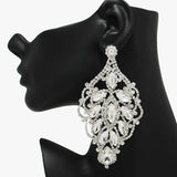 89049, OVERSIZED CRYSTAL RHINESTONE EVENING EARRING