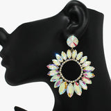 89057, MARQUISE ACCENT RHINESTONE EVENING EARRING