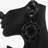 89057, MARQUISE ACCENT RHINESTONE EVENING EARRING