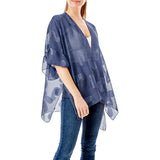 89069, PAISLEY SHEER COVER UP WITH RUFFLE SLEEVE