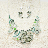 89088, MULTI SHAPE WITH CELLULOID ACETATE NECKLACE