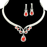 89112, CRYSTAL RHINESTONE EVENING NECKLACE