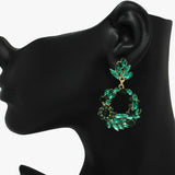 89113, MULTI RHINESTONE EVENING EARRING