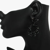 89113, MULTI RHINESTONE EVENING EARRING