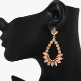 89116, MARQUISE ACCENT TEARDROP RHINESTONE EARRING