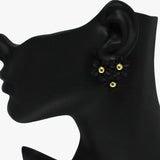 89133, TRIPLE FLOWER STUD EARRING