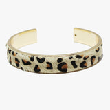 89134, LEOPARD MOHAIR CUFF BRACELET