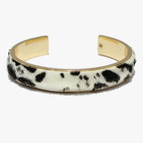 89134, LEOPARD MOHAIR CUFF BRACELET