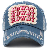 89137, "HOWDY" VINTAGE BALL CAP