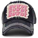 89137, "HOWDY" VINTAGE BALL CAP