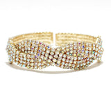 89141, PAVE CRYSTAL RHINESTONE CUFF BRACELET