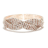 89141, PAVE CRYSTAL RHINESTONE CUFF BRACELET