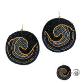89155, WAVE SEED BEADED EARRING