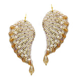 89157, WING SEED BEADED EARRING