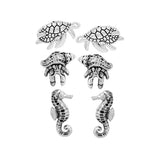 Seahorse SEA Life Stud Earring SET