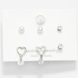 Heart Stud Earring SET