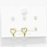 Heart Stud Earring SET - view 2