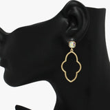 Quatrefoil Dangle Earring