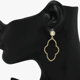 Quatrefoil Dangle Earring - view 2