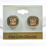 89284, DESIGNER INSPIRED STUD EARRING