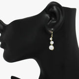 Pearl Drop Dangle Earring *gold Dipped