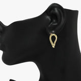 Twisted Oval Post Earring *gold Dipped