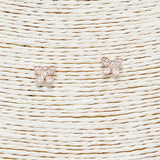 89389, BUTTERFLY CUBIC ZIRCONIA STUD EARRING