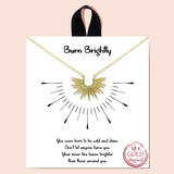 89425, "BURN BRIGHTLY" STARBURST NECKLACE