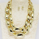 89437, METAL CHAIN LOOK NECKLACE