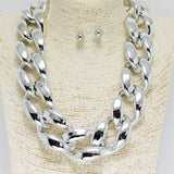 89438, METAL CHAIN LOOK NECKLACE