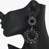 Multi Rhinestone Dangle Earring - view 2