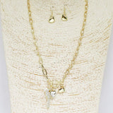 Pave KEY Charm Pendant Necklace