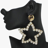 Oversized Star Rhinestone Earring