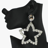 Oversized Star Rhinestone Earring - view 4