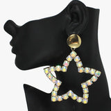 Oversized Star Rhinestone Earring - view 3