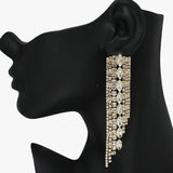 89475, MULTI RHINESTONE DROP EARRING