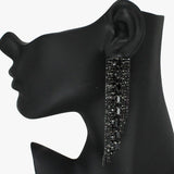 89475, MULTI RHINESTONE DROP EARRING