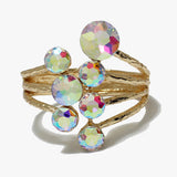 89478, BUBBLE RHINESTONE CUFF BRACELET