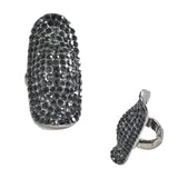 89492, PAVE RHINESTONE STRETCH RING