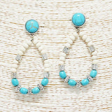 Western Teardrop Wooden Bead Earring - view 3