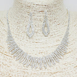 89522, CRYSTAL RHINESTONE NECKLACE SET