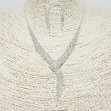 89528, CRYSTAL RHINESTONE NECKLACE SET