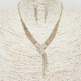 89528, CRYSTAL RHINESTONE NECKLACE SET