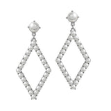 89546, GEOMETRIC PEARL PADDED EARRING