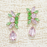 89555, MULTI RHINESTONE EARRING