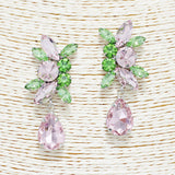 89555, MULTI RHINESTONE EARRING