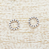 89569, OPEN ROUND CUBIC ZIRCONIA STUD EARRING